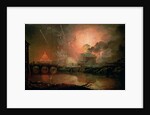 Firework Display at the Castel Sant Angelo, 1774-1778 by Joseph Wright of Derby