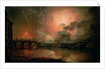 Firework Display at the Castel Sant Angelo, 1774-1778 by Joseph Wright of Derby