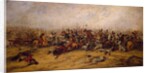 The Conflict at the Guns, Balaclava, 1854 by George Jones
