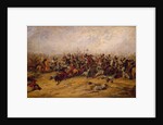 The Conflict at the Guns, Balaclava, 1854 by George Jones