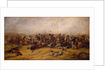 The Conflict at the Guns, Balaclava, 1854 by George Jones
