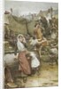 Disaster Scene in a Cornish Fishing Village, 1889 by Walter Langley