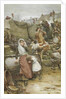 Disaster Scene in a Cornish Fishing Village, 1889 by Walter Langley