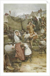 Disaster Scene in a Cornish Fishing Village, 1889 by Walter Langley