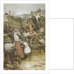 Disaster Scene in a Cornish Fishing Village, 1889 by Walter Langley