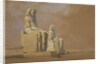 Colossi, Thebes, 1838 by David Roberts