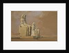 Colossi, Thebes, 1838 by David Roberts