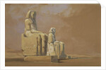 Colossi, Thebes, 1838 by David Roberts