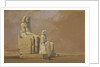 Colossi, Thebes, 1838 by David Roberts