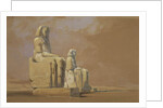Colossi, Thebes, 1838 by David Roberts