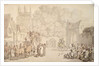 A Coach Preparing to Leave Canterbury Gate, Christ Church, Oxford, c.1810-15 by Thomas Rowlandson
