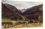 Harvest Time, Llyn Crafnant, North Wales, 1869 by George Wallis
