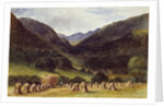 Harvest Time, Llyn Crafnant, North Wales, 1869 by George Wallis