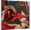 The Death of Sir Tristram by Ford Madox Brown
