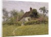 Old Cottages at Pinner, 1895 by English School