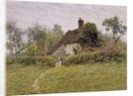Old Cottages at Pinner, 1895 by English School