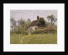 Old Cottages at Pinner, 1895 by English School