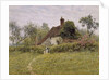 Old Cottages at Pinner, 1895 by English School