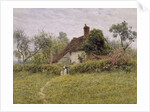 Old Cottages at Pinner, 1895 by English School
