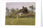 Old Cottages at Pinner, 1895 by English School