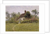 Old Cottages at Pinner, 1895 by English School