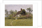 Old Cottages at Pinner, 1895 by English School