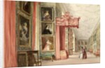 Interior of the Long Gallery, Hardwick Hall, Derbyshire, 1838 by David Cox
