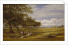 An English Hayfield, 1878 by Benjamin Williams Leader