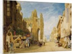 Street Scene at Alencon, Normandy, 1828 by John Sell Cotman