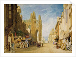 Street Scene at Alencon, Normandy, 1828 by John Sell Cotman