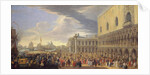 The Arrival of the Earl of Manchester in Venice, 1707-10 by Luca Carlevaris