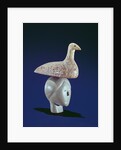 Woman thinking of a Loon bird, from Cape Dorset by School Inuit