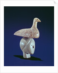 Woman thinking of a Loon bird, from Cape Dorset by School Inuit