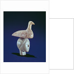 Woman thinking of a Loon bird, from Cape Dorset by School Inuit