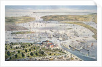 Port of New York, Looking South, c.1880 by N. and Ives J.M. (1824-95) Currier