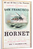 Poster advertising the 'Hornet' clipper ship from New York to San Francisco by American School