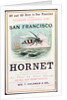 Poster advertising the 'Hornet' clipper ship from New York to San Francisco by American School