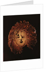 A Seneca mask used in winter rites by American School