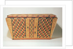 Eastern Woodlands geometric basket by American School