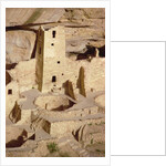 Remains of Pueblo Indian cliff dwellings, built 11th-14th centuries by Anonymous