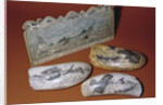 Whaling scrimshaw by American School