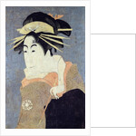 Matsumoto Yonesaburo in the role of the courtesan Kewaizaka No Shosho by Toshusai Sharaku