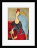 Mme Hebuterne in a Blue Chair, 1918 by Amedeo Modigliani