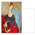 Mme Hebuterne in a Blue Chair, 1918 by Amedeo Modigliani
