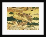 The Battle of Hogen from a screen, Momayama Period by School Japanese