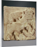 Plaque depicting a lion attacking a bull, from Iraq, c.2000 BC by Sumerian Sumerian