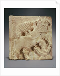 Plaque depicting a lion attacking a bull, from Iraq, c.2000 BC by Sumerian Sumerian