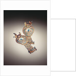 Earrings with hybrid birds with wings of falcons and heads of ducks by Egyptian 18th Dynasty