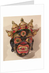 Mahakala dance mask by School Tibetan