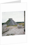 El Castillo, view from the Temple of Warriors, showing Chacmool by Mayan Mayan